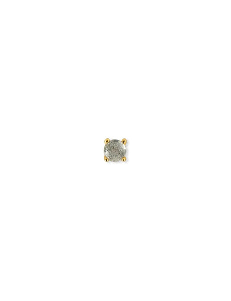 Gui Labradoriet Flatback Piercing 14K Goldplated-1 ST.