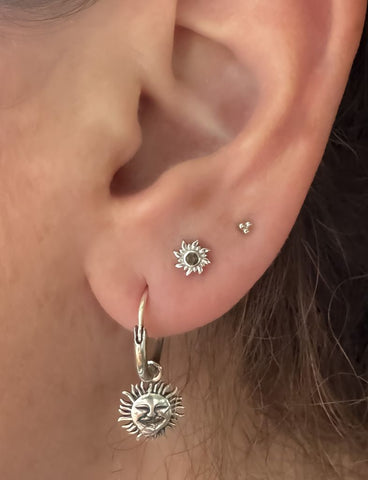 Taiyang Citrien Flatback Piercing-1 ST.