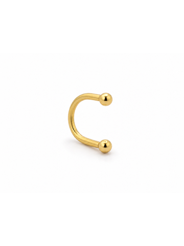 Kala Zilveren Oorbel 14K Goldplated - 1 ST.