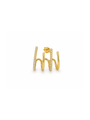 Bina Zilveren Oorbel 14K Goldplated - 1 ST.