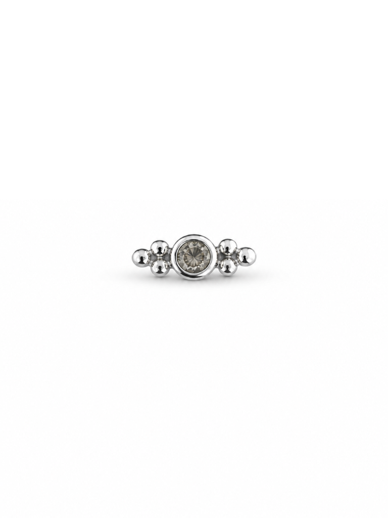 Luna Labradoriet Flatback Piercing-1 ST.