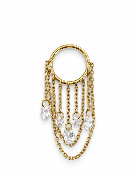 Nerina Titanium Clicker Goud 10 mm