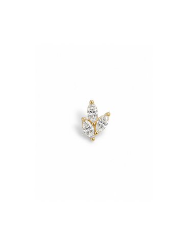 Liva Titanium Flatback Piercing Goud -1 ST.