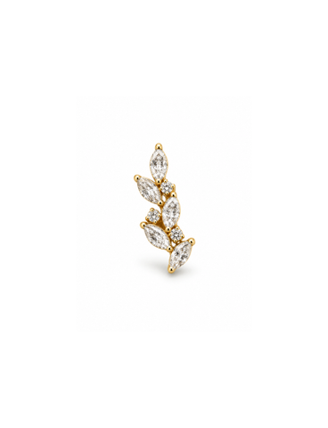 Eveline Titanium Flatback Piercing Goud -1 ST.