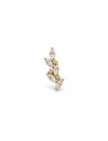 Eveline Titanium Flatback Piercing Goud -1 ST.
