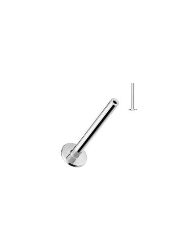 Zilver Titanium Labret Push in Systeem-1ST. 8.0 mm
