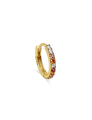 Pelangi Zilveren Oorbel 14K Goldplated - 1 ST.