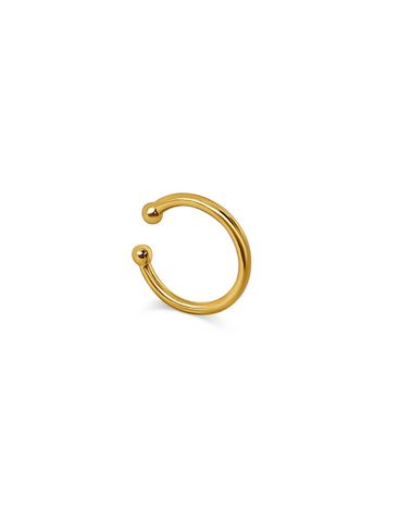Nila Zilveren Ear Cuff 14K Goldplated - 1 ST.