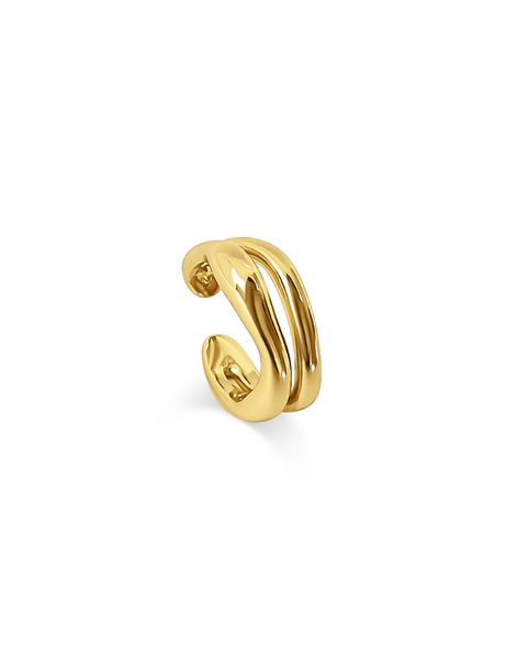 Aruna Zilveren Ear Cuff 14K Goldplated - 1 ST.