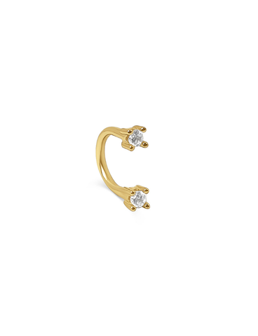 Sari Zilveren Oorbel 14K Goldplated - 1 ST.