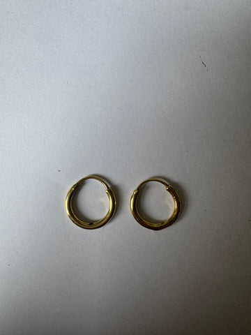 Chikana Gladde Oorringen - 14K Goldplated