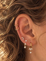 Mae Titanium Zirkonia Gouden Oorring - 1 ST.