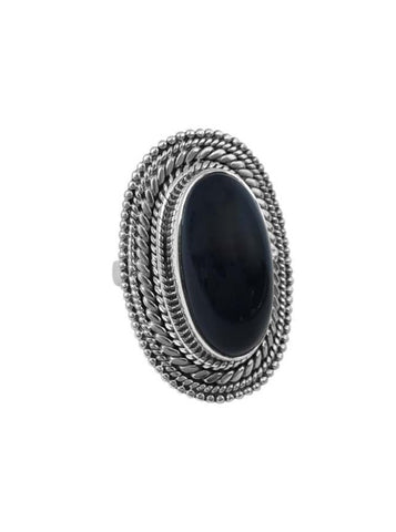 Tameng Zwarte Onyx Ring