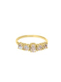 Katar Maansteen Ring - 925 Sterling Zilver 14K Verguld Goud