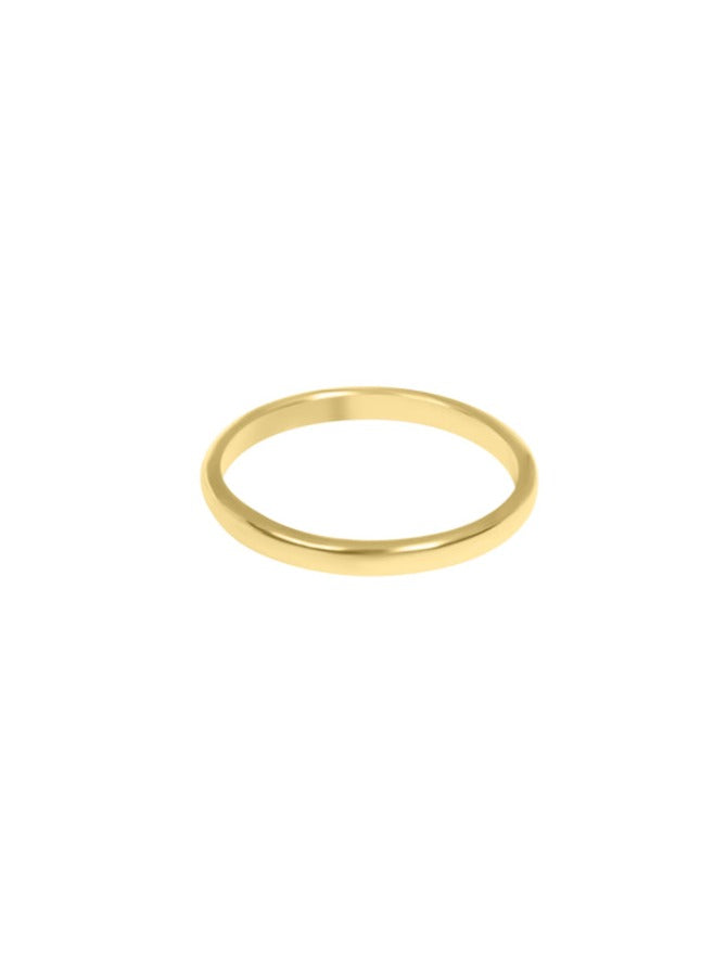 Dasar Ring - 925 Sterling Zilver 14K Verguld Goud