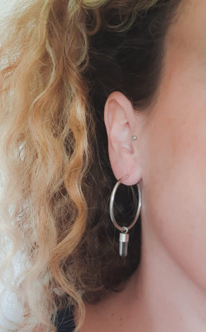 Silver Crystal Earring